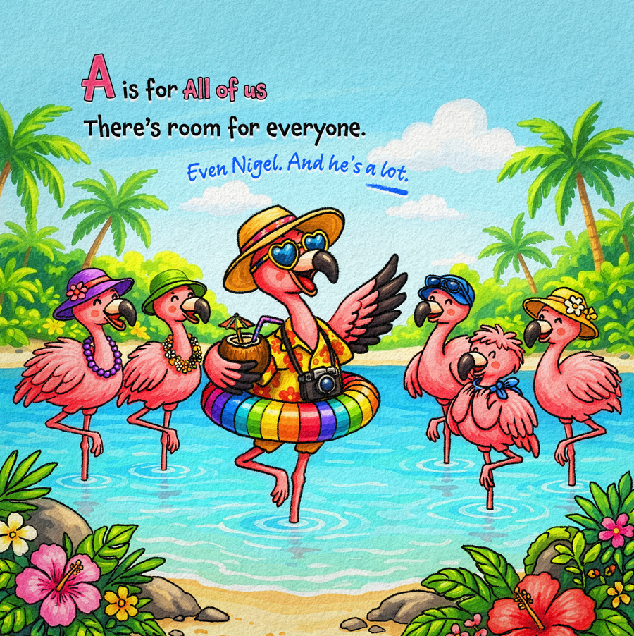 There Are a Lot of Flamingos in This Book