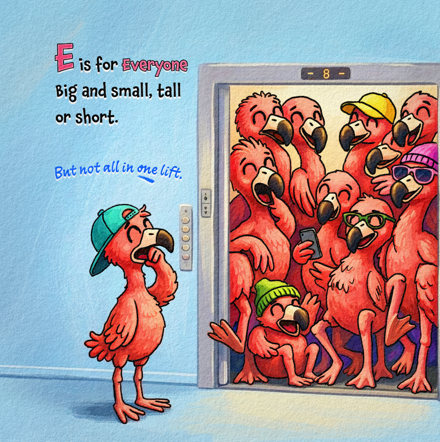 There Are a Lot of Flamingos in This Book