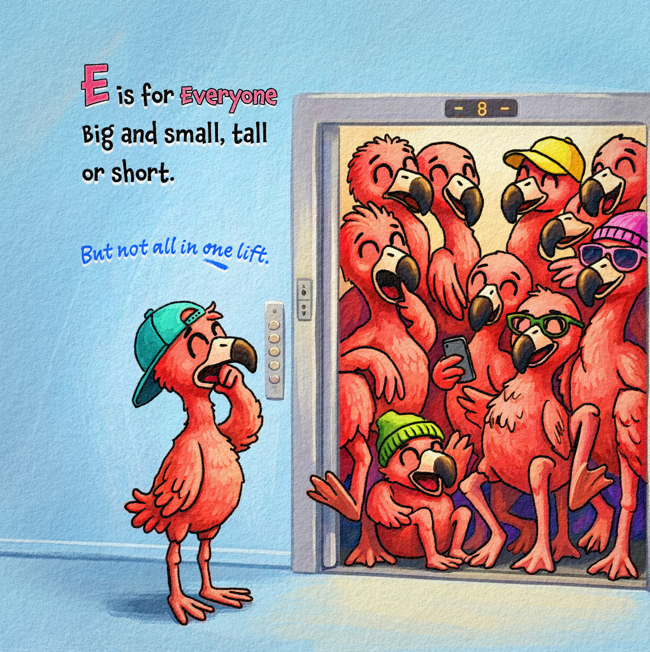 There Are a Lot of Flamingos in This Book