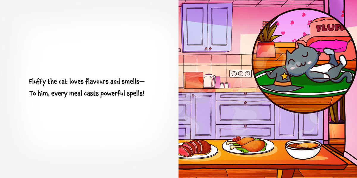 Fluffy the Chef — spread 1