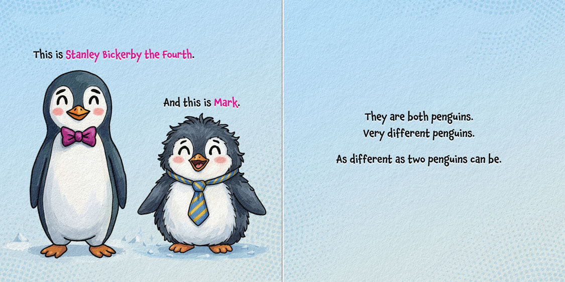 There Are Two Different Penguins in This Book — spread 1