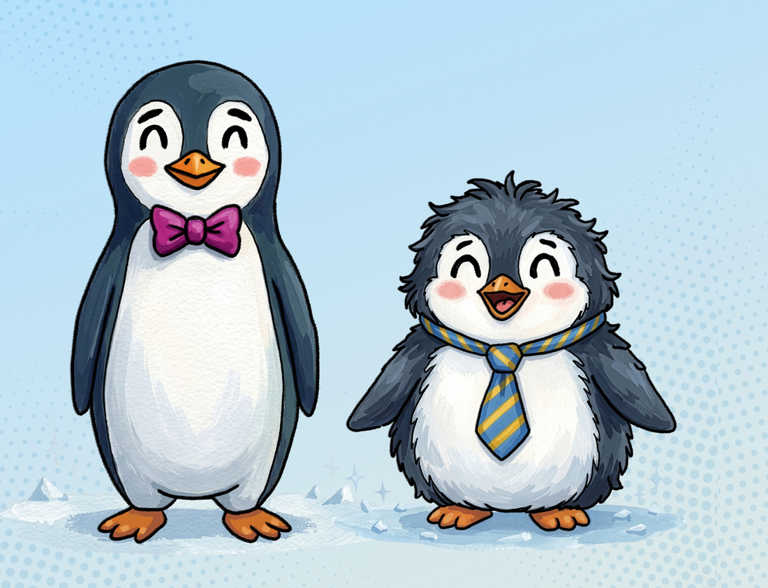 Two Penguins Who Could Not Be More Different